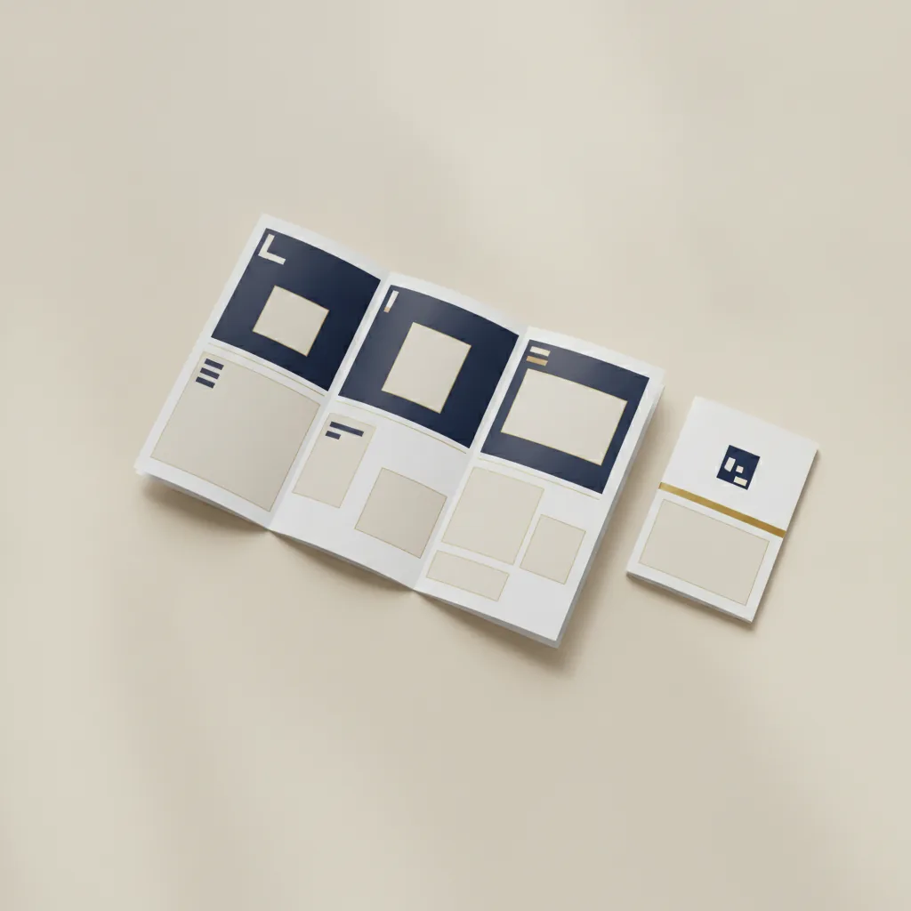 A tri-fold brochure and leaflet