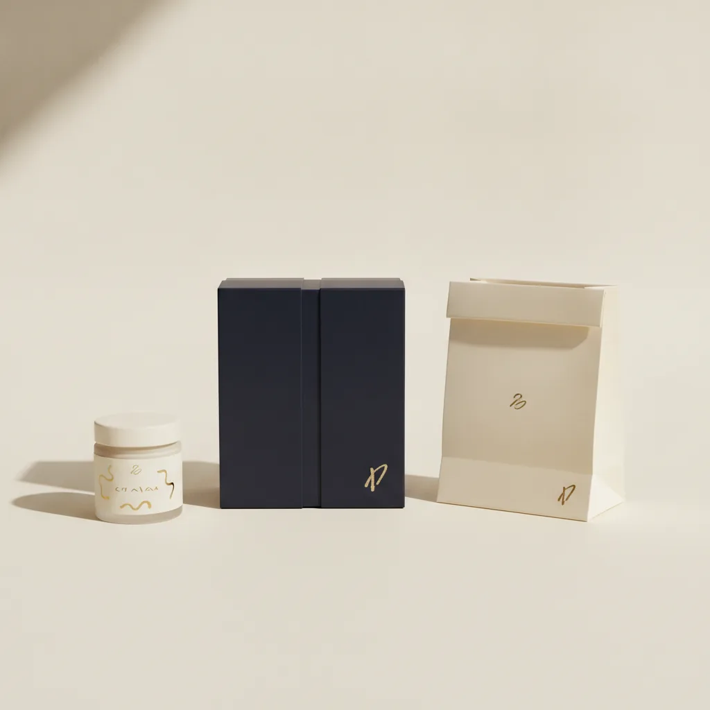 Boxes, jars and labels